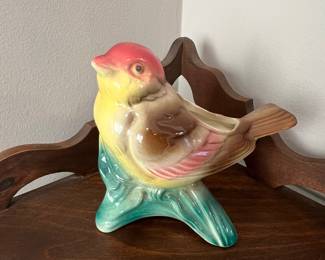 Royal Copley Ceramic Bird Planter