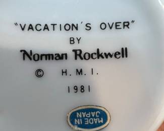 Norman Rockwell "Vacation's Over" Mugs (Set of 3)