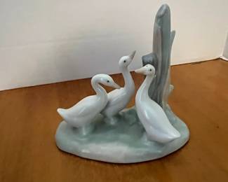 Nao "Three Geese" Porcelain Figurine