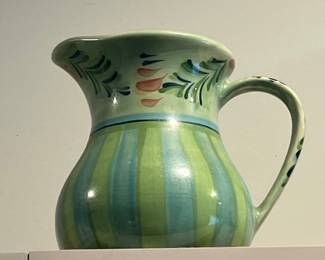 Gail Pittman Hand-Painted Ceramic Pitcher
