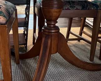 Regency Style Dining Table with Chairs