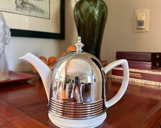 Vintage Chrome cozy teapot