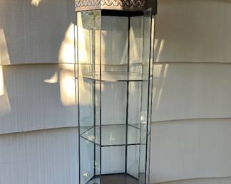 Tin and Glass Decorative Case