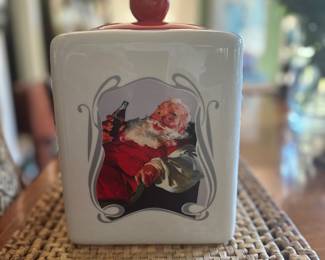 vintage Coca-Cola Santa Claud cookie jar