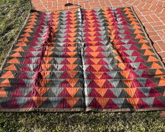 Large Faux leather designer woven blanket/wall display