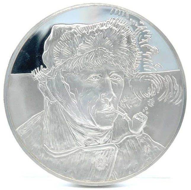 2oz .925 Sterling Silver Vincent Van Gogh “Self-Portrait 1889” Limited Edition Art Coin