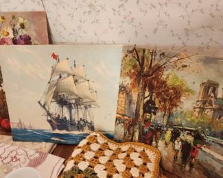 The picture on the far right is being keep by homeowner.