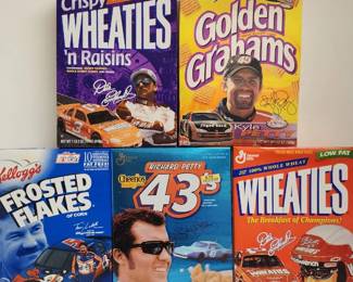 Vintage NASCAR Racers Cereal Boxes