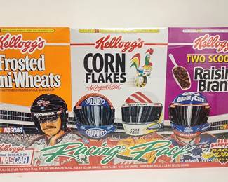 Vintage NASCAR Racers Cereal Boxes