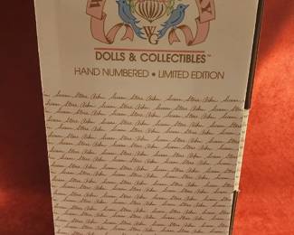 World Gallery Dolls & Collectibles hand-numbered and limited edition box