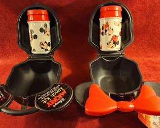 Vintage Disney Mickey Mouse Head Lunch Box Kit with Thermos by Aladdin Industries