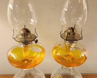 Clear Glass Oil Lamps