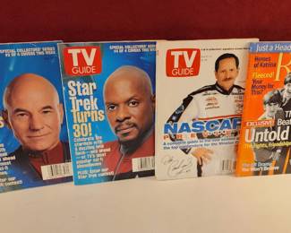 TV Guide special collector's issues from August 24–30, 1996, celebrating the 30th anniversary of Star Trek & Nascar