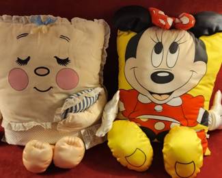Vintage 1989 Minnie Mouse Mickey's Pillow Friends Snuggable Pillow