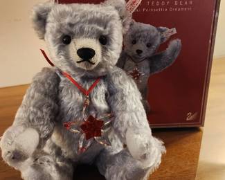 Swarovski Poinsettia Teddy Bear