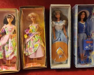 Barbie dolls from the Avon Spring Petals collection