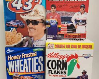 Vintage NASCAR Racers Cereal Boxes