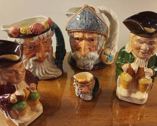 Vintage Staffordshire Toby Jugs