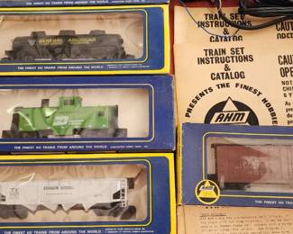  Vintage AHM HO scale model train sets 