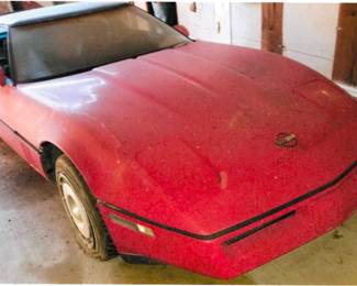 1984 CHEVROLET CORVETTE CONVERTIBLE  Automatic transmission. Rough condition.  94,584 miles