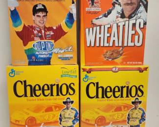 Vintage NASCAR Racers Cereal Boxes