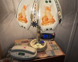 angel touch lamps (set of 2), alarm clocks, alarm phone landline 