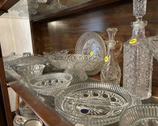 antique glassware and crystal
