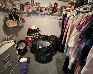 closet clothes + 8 trashbags of a mix of modern and vintage clothes (more photos coming)