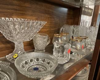 antique glassware and crystal