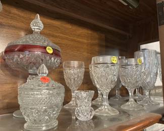 antique glass and crystal