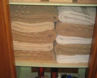 Bath towels and toiletries