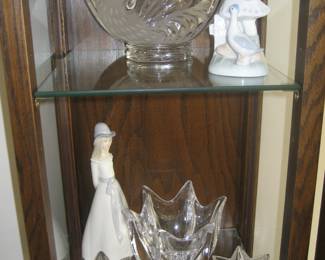 Orrefors bowl and decorative objects