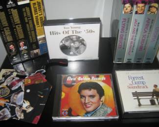 CDs and VHS tapes