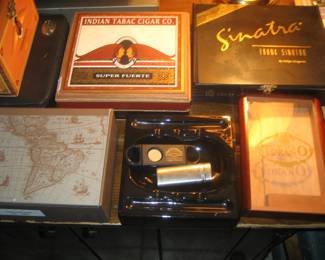 Cigar boxes and paraphernalia