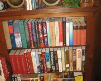 Book selections, globe bookends