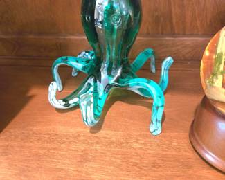 Blown glass octopus 