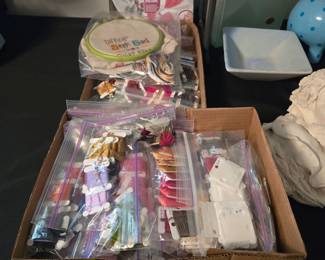 Cross stitch floss and misc.