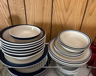 Blue & White Plates & Bowls