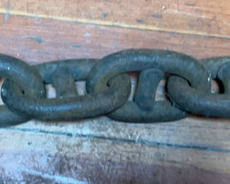 Lot 78: Antique Ship Anchor Chain
