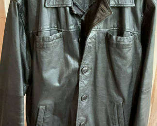 Lot 109: 3 Men's Black Leather Jackets