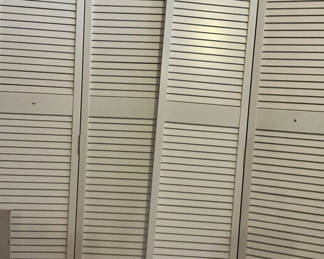 Lot 125: Two White Folding Closet Doors