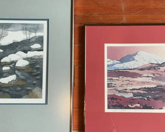 Lot 98: Framed Landscape Art