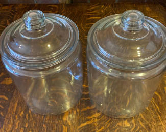 Lot 179: Two Large Glass Canisters