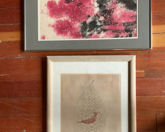Lot 99: Framed Abstract Art