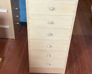 Lot 190: 2 Tall 6 Drawer Cabinets