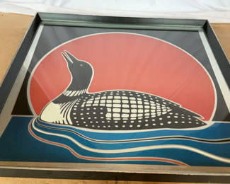 Lot 48: Two Framed Wall Art Featuring Birds