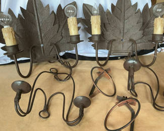 Lot 5: Metal Wall Sconces