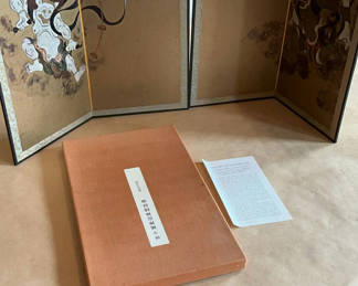 Lot 188: Wind God And Thunder God, small Japanese Screens