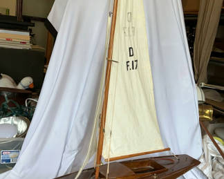 Lot 31: Two Large Model Sail Boats