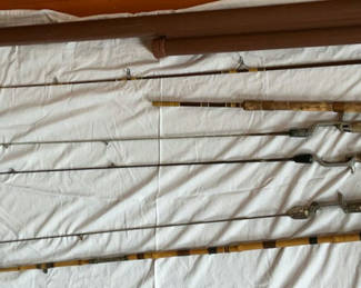 Lot 91: Vintage Great Lakes Fishing Rods, Vintage Bamboo Rod